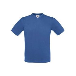 B&C Exact V-neck T-shirt med logotryk