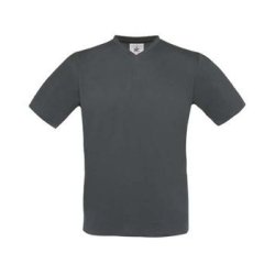 B&C Exact V-neck T-shirt med logotryk
