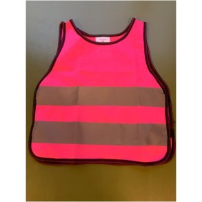 Refleksvest til b�rn 0-3 �r / 4-7 �r  Pink