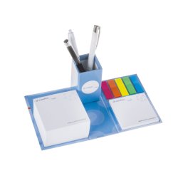 Notepads med selvklbende labels i farve