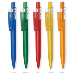 Kulgepenne i plast med logotryk