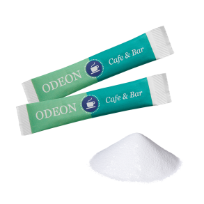 Sukker Sticks, papir pose med logo