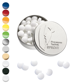 XS lomme d�se med pr�gning, Pebermynte