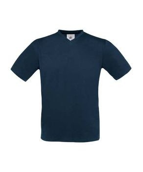 B&C Exact V-neck T-shirt med logotryk