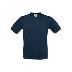 B&C Exact V-neck T-shirt med logotryk