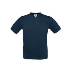 B&C Exact V-neck T-shirt med logotryk