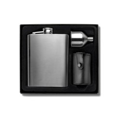 Lommelrke - Hip flask 220 ml, cups 30 ml, Model 4565