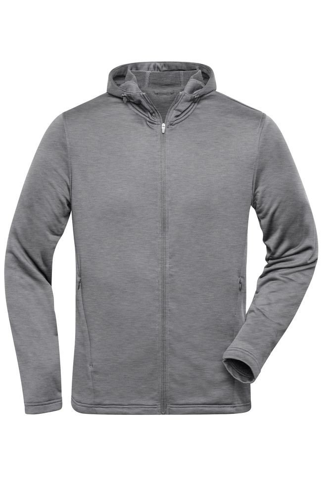  Mens Sports Zip Hoody med logotryk