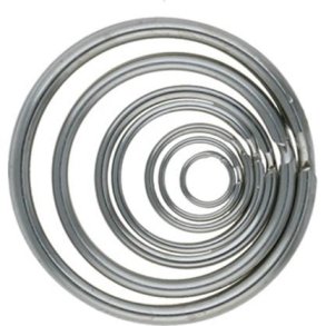 Nglering 16 mm forniklet (100 stk.)