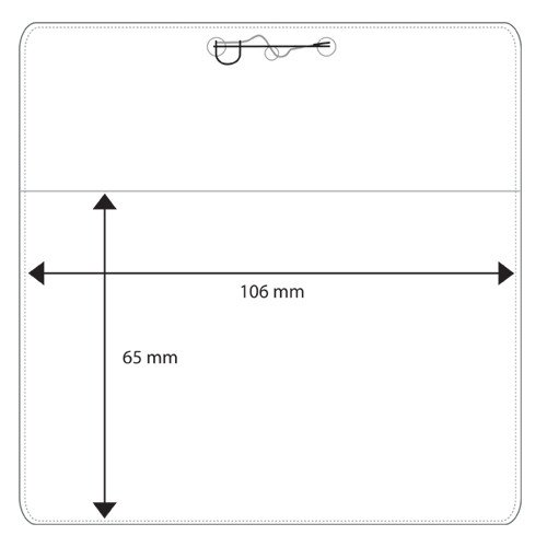 Plastlomme til ID-kort model 16623