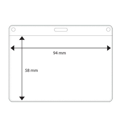 Plastlomme til ID-kort model 18923