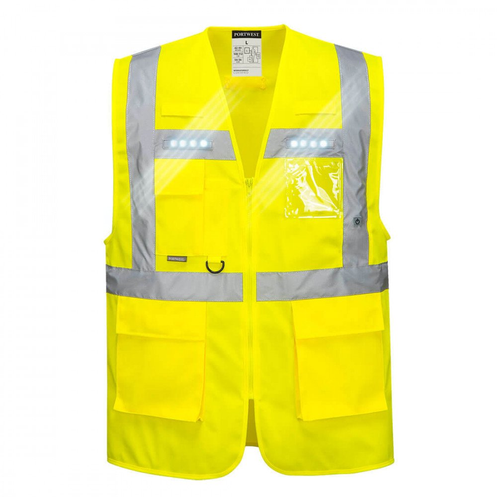 Refleksvest med LED lys