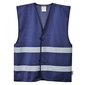 Refleksvest M�rk bl�