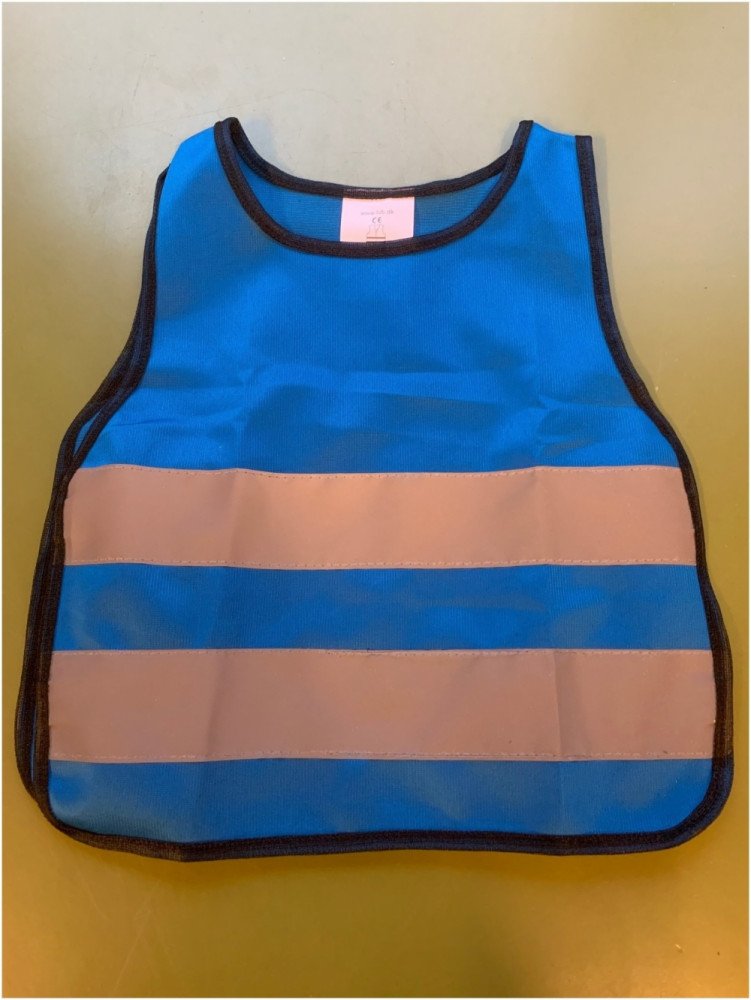 Refleksvest til brn 0-3 r / 4-7 r  Bl 