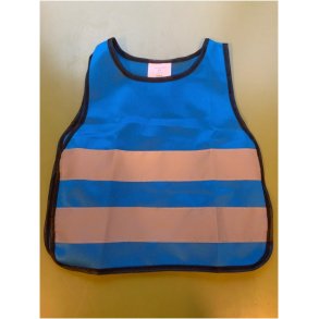 Refleksvest til b�rn 0-3 �r / 4-7 �r  Bl� 