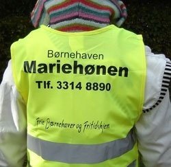 Refleksvest til brn med logo