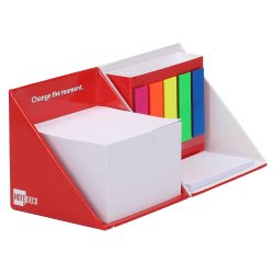 Notepads med selvklbende labels i farve