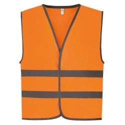 Refleksvest til brn med front lukning