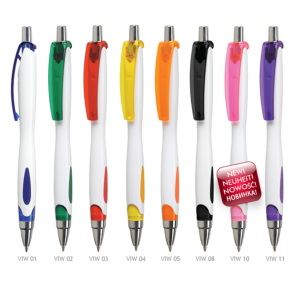 Kulgepenne i plast med logotryk