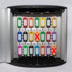 Identifikator - ensidet identifikationsmrke (50 stk.) mange farver