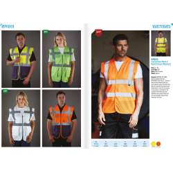 Refleksvest i forskellige farver - model 801