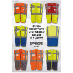 Refleksvest i forskellige farver - Hul vest - model 820