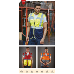 Refleksvest i forskellige farver - Hul vest - model 820