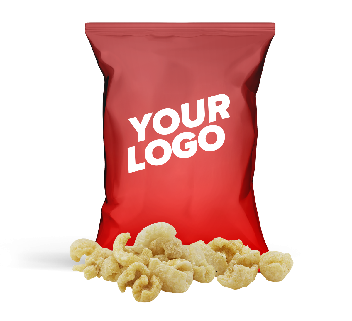 Chips med logo, Flskesvr