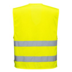 C374 - MeshAir hi-vis vest med 2 bnd Gul / orange