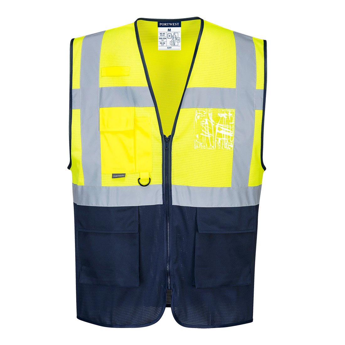 C377 - 2 farvet MeshAir hi-vis vest