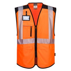 PW309 - PW3 hi-vis vest Gul/Sort