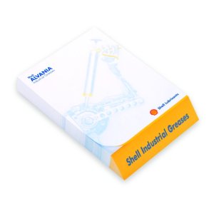Vinkel skret Notepad Str. 100x148 mm
