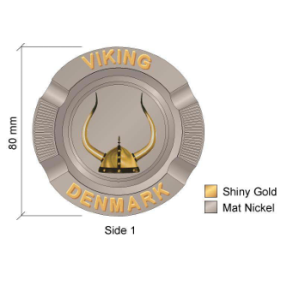 Askebgre med vikinge hjelm 