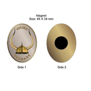 Magnet med vikinghjelm