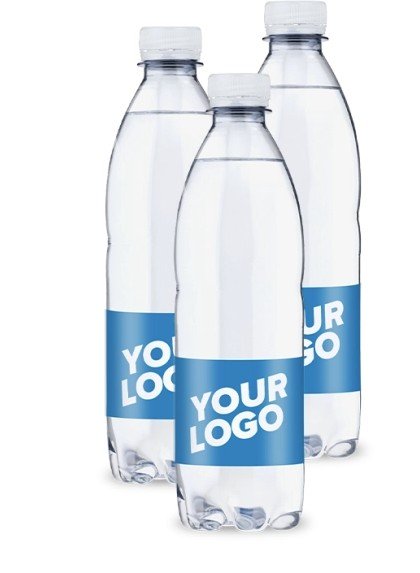 Vand med logo 0,5 l