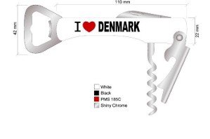 Oplukker "I love Denmark"