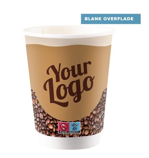 Papkrus, 240 ml. dobbeltlag, Blank