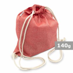 Gym pose / Recycled cotton drawstring bag