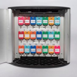 Dobbeltsidet firkantet vedhng WIS (50 stk.)