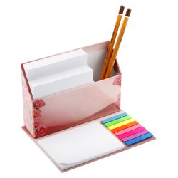 Notepads med selvklbende labels i farve