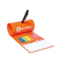 Notepads med selvklbende labels i farve