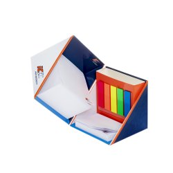 Notepads med selvklbende labels i farve