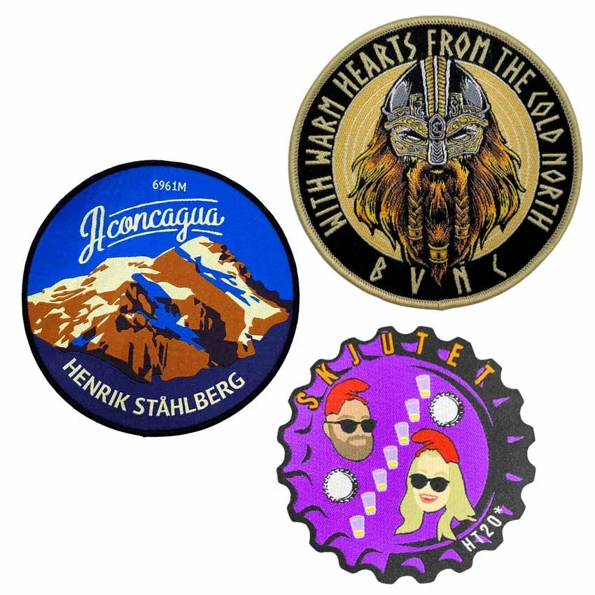 V�vede m�rker med eget logo � Custom Woven Patches